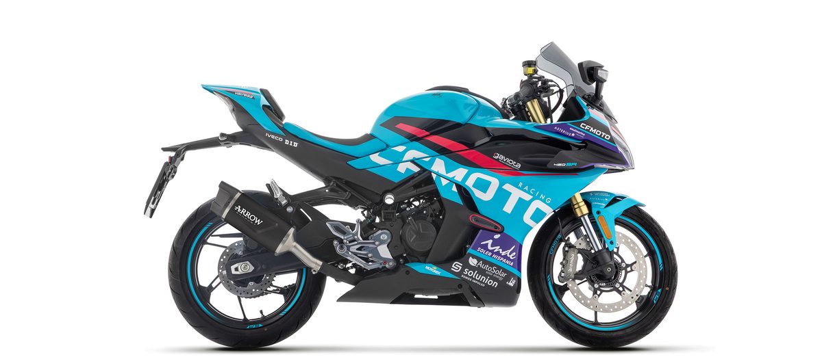 Indy Race EVO 鋁合金黑化尾段排氣管（碳纖維尾蓋）